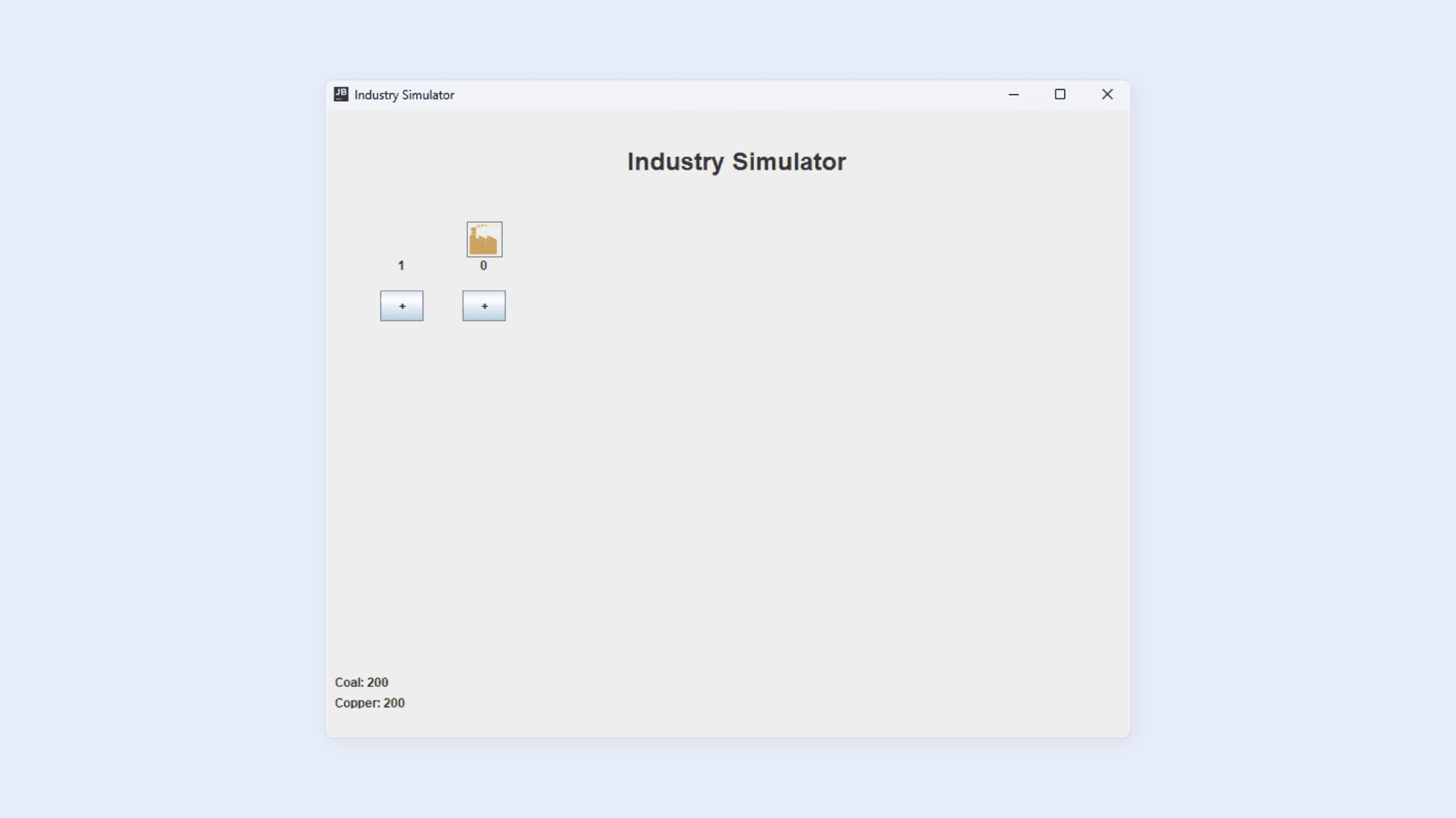 Industrial Simulator | Java